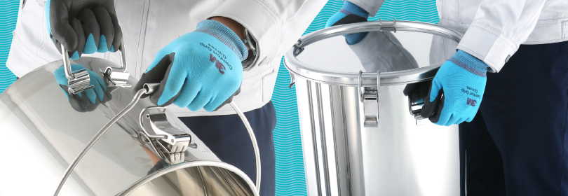 ステンレス容器の取っ手を使うイメージ