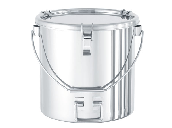 折り畳み取っ手下部付ステンレス容器